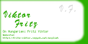 viktor fritz business card